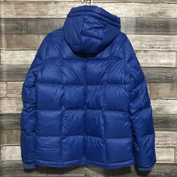 Abercrombie & Fitch Hooded Down Puffer Jacket Men’s S Blue Full Zip Pockets - Picture 5 of 12